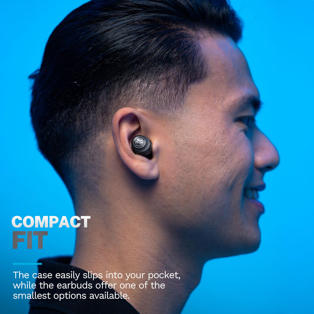 JLab Go Air Pop+ Earbuds, Dual Connect, EQ3 Sound, Black
