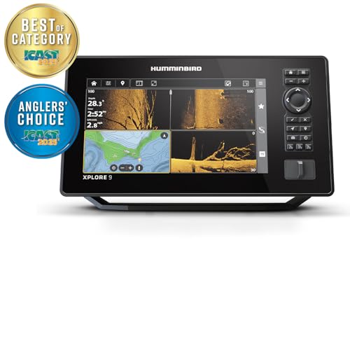 Humminbird XPLORE Series GPS Fish Finder MEGA Side Imaging+ & HD Touchscreen Display
