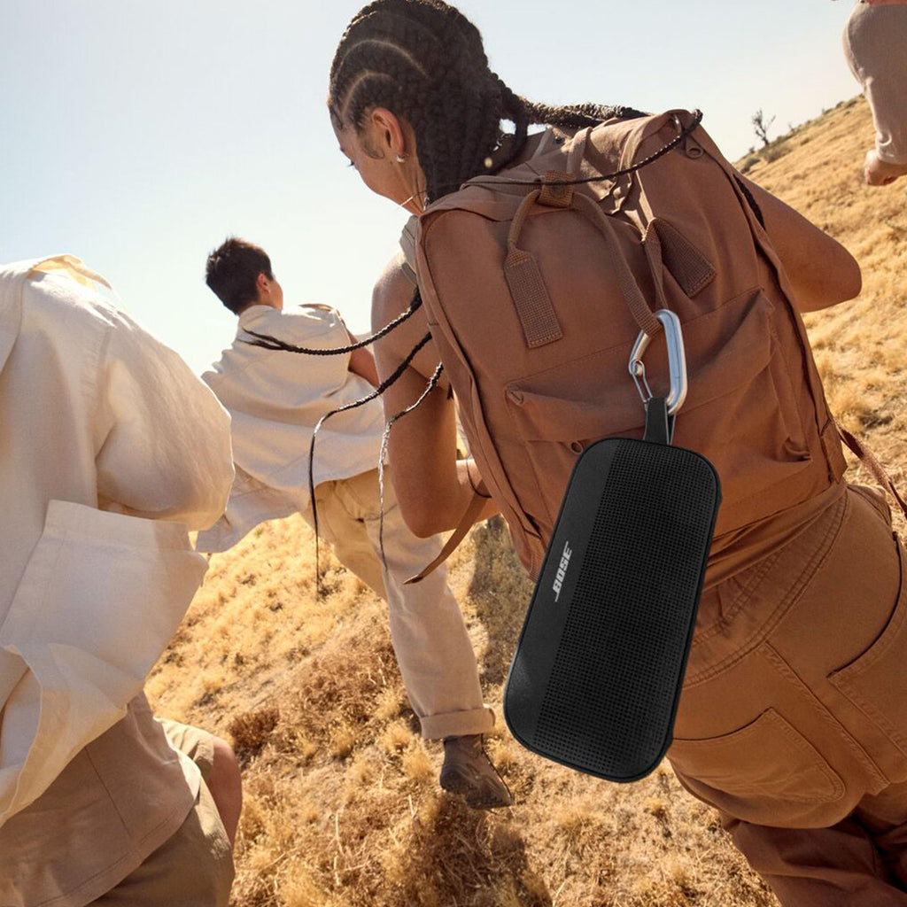 Bose SoundLink Flex Bluetooth Speaker (2nd Gen) - Portable Outdoor Speaker with Hi-Fi Audio, Waterproof and Dustproof, USB-C, Up to 12 Hours Battery Life, Black