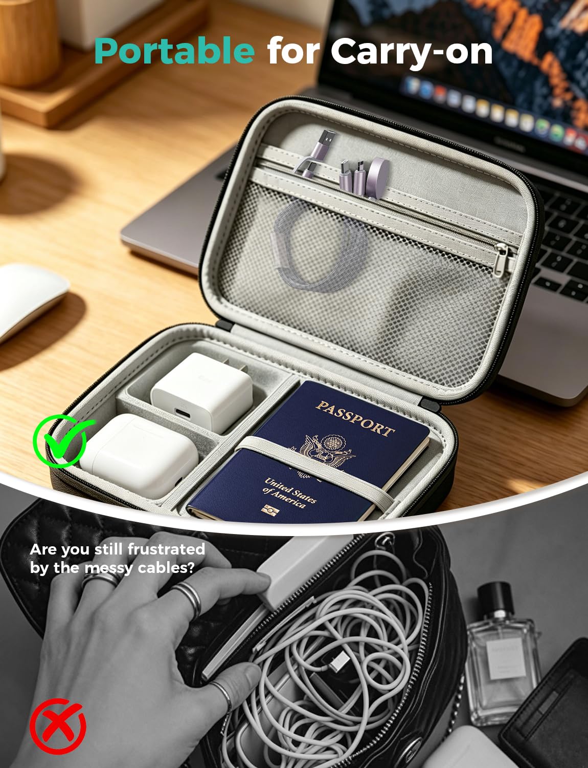 2026 Travel Essentials for Apple Watch Charger,Cruise Vacation Camping Essentials,iPhone Charger,Multi Charging Cable,3 in 2 Charging Docks for iWatch Series 12 11-2/Ultra,iPhone 18 17-12,Car