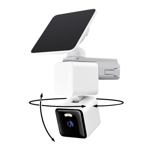 WYZE Solar Cam Pan, 2K Security Cameras Wireless Outdoor, Battery Powered | 360° Pan-Tilt, Battery Powered, 2.4 GHz Wi-Fi camera, AI motion detection, Color night vision, Cameras for home security