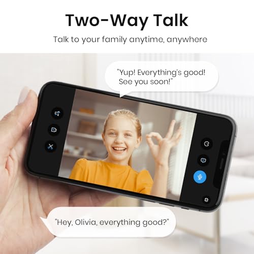 aosu 2K Indoor Camera,Baby Monitor for Home Security with 2.4GHz WiFi only | 360° Home View,One-Touch Calls,Smart Motion Tracking,IR Night Vision & 24/7 Recording,Compatible with Alexa/Google
