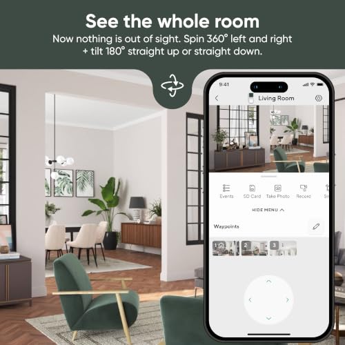 WYZE Cam Pan v3, Indoor/Outdoor Security Camera with 360° Pan/Tilt/Zoom | Vibrant Color Night Vision, IP65-rated, Pan Scan Auto Patrol, 2-way Audio and Privacy Mode, No subscription required.