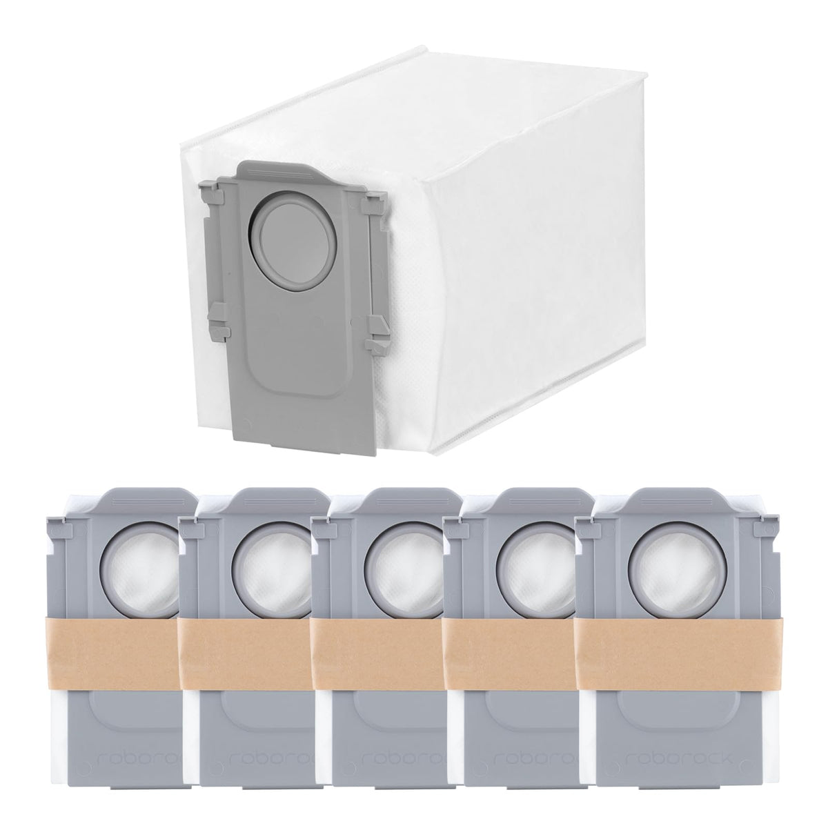 roborock 6 Packs Disposable Dust Bags for Saros 10R, Saros Z70, Saros 20, Qrevo Edge 3 Pro, QV 35A, Qrevo CurvX, Qrevo Curv 2 Flow, Qrevo S Pro, Qrevo 2 Pro, Saros 20 Sonic, S8 Max Ultra & RDS