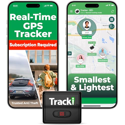 Tracki Universal GPS Tracker for Vehicles, Real Time Tracking | 4G LTE, Unlimited Distance, Smart Alerts, Super Small, Subscription Required, Cancel Anytime