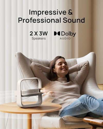 XGIMI Elfin Flip Plus Portable Projector, 500 ISO Lumens, Adjustable Stand | Google TV with Licensed Netflix, 1080P Resolution Home Projector, Lightweight and Compact Design, Screen Adaption