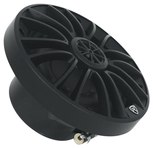 Rockville RM-PREMIUM-65 Black 6.5" 4-Ohm, Marine Boat Speakers Pair | 600W Peak, 150W RMS, 35Hz-20kHz, 93dB Sensitivity, True Coaxial Design, Weather-Resistant Grilles, Mounting Screws