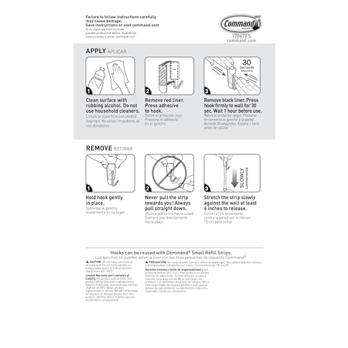 Command Small White Wire Hooks, 16 Hooks, 24 Strips | Damage-Free Hanging with Adhesive No Tools Wall Hooks for Hanging Decorations in Living Spaces, Holds up 0.5 lb