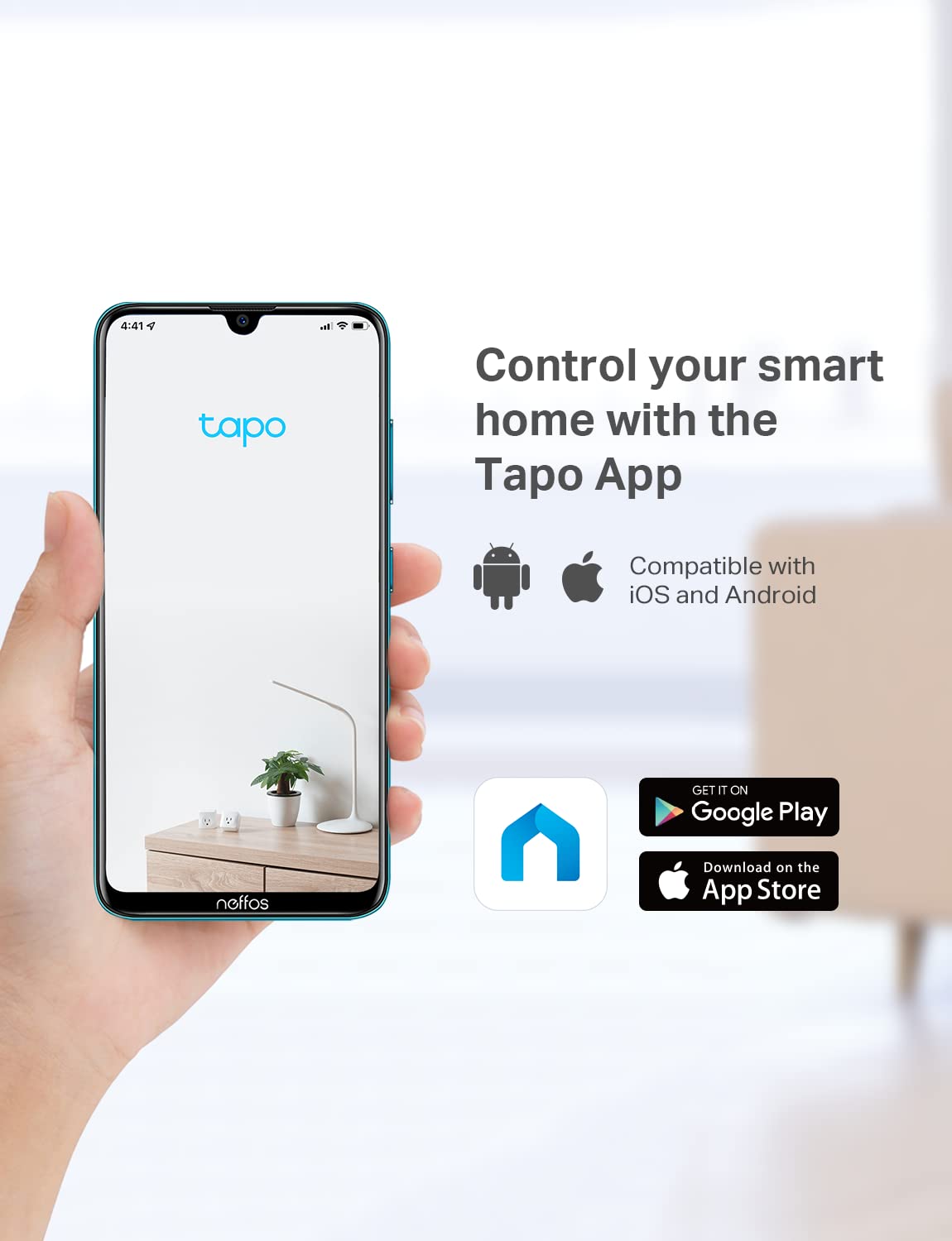Tapo 1080P Indoor Security Camera, Baby Monitor, Dog Camera, Wired, C100 | Motion Detection, 2-Way Audio, Siren, Night Vision, Cloud & SD Card Storage, Works w/Alexa & Google Home