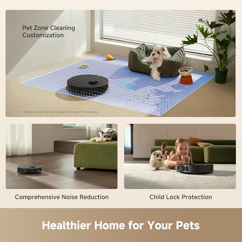dreame L40 Ultra Gen 2 Robot Vacuum and Mop with 25,000Pa Suction | Extendable Side Brush & Mop, All-in-One Self-Emptying & Cleaning Dock, 10.5mm Mop Lifting, Obstacle Avoidance, App Control
