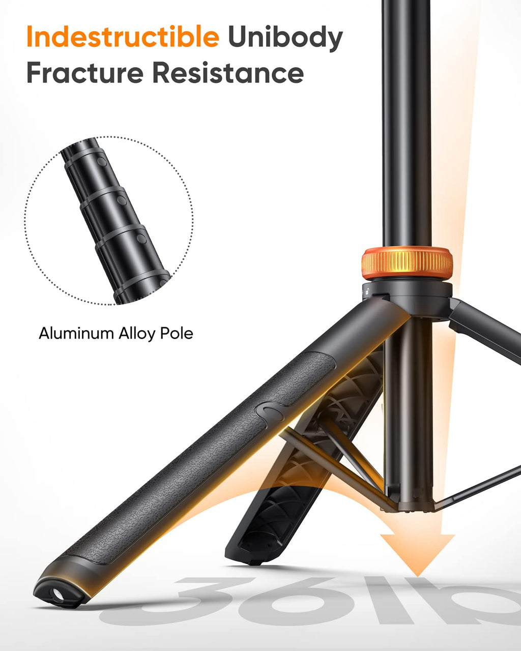 EUCOS 62" Phone Tripod, Tripod for iPhone & Selfie Stick with Remote | Extendable Cell Phone Stand & Ultimate Phone Holder, Solidest Phone Stand Compatible with iPhone/Android