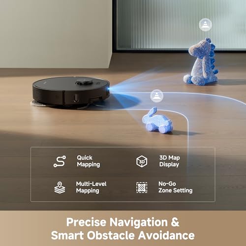 dreame L40 Ultra Gen 2 Robot Vacuum and Mop with 25,000Pa Suction | Extendable Side Brush & Mop, All-in-One Self-Emptying & Cleaning Dock, 10.5mm Mop Lifting, Obstacle Avoidance, App Control