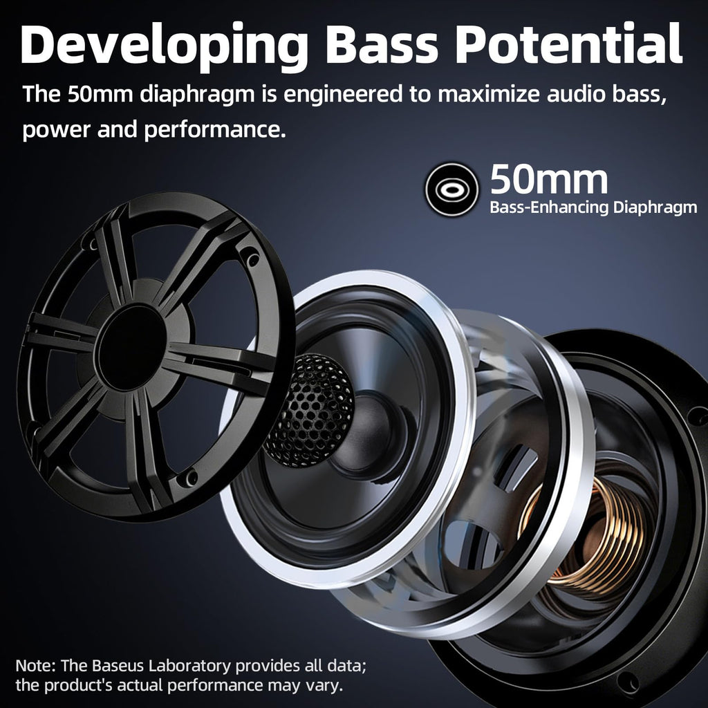 6.5" 800W Marine Speakers, IP66 Waterproof Boat Stereo Speakers with LED Lights, 2-Way Coaxial Audio, Y35 Woofer, for Marine/ATV/Motorcycle/Golf Cart/Motorhome/Powersports/Patio/Poolside/Deck/Home
