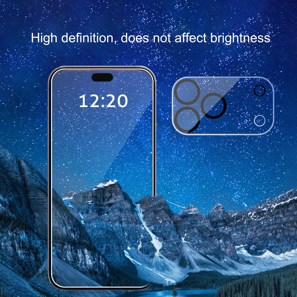 Ailun Privacy Screen Protector+Camera Lens Protector for iPhone 18 Pro Max | 3+3 Pack, 6.9 inch, Tempered Glass, Installation Frame, Dynamic Island Compatible, Anti Spy Private