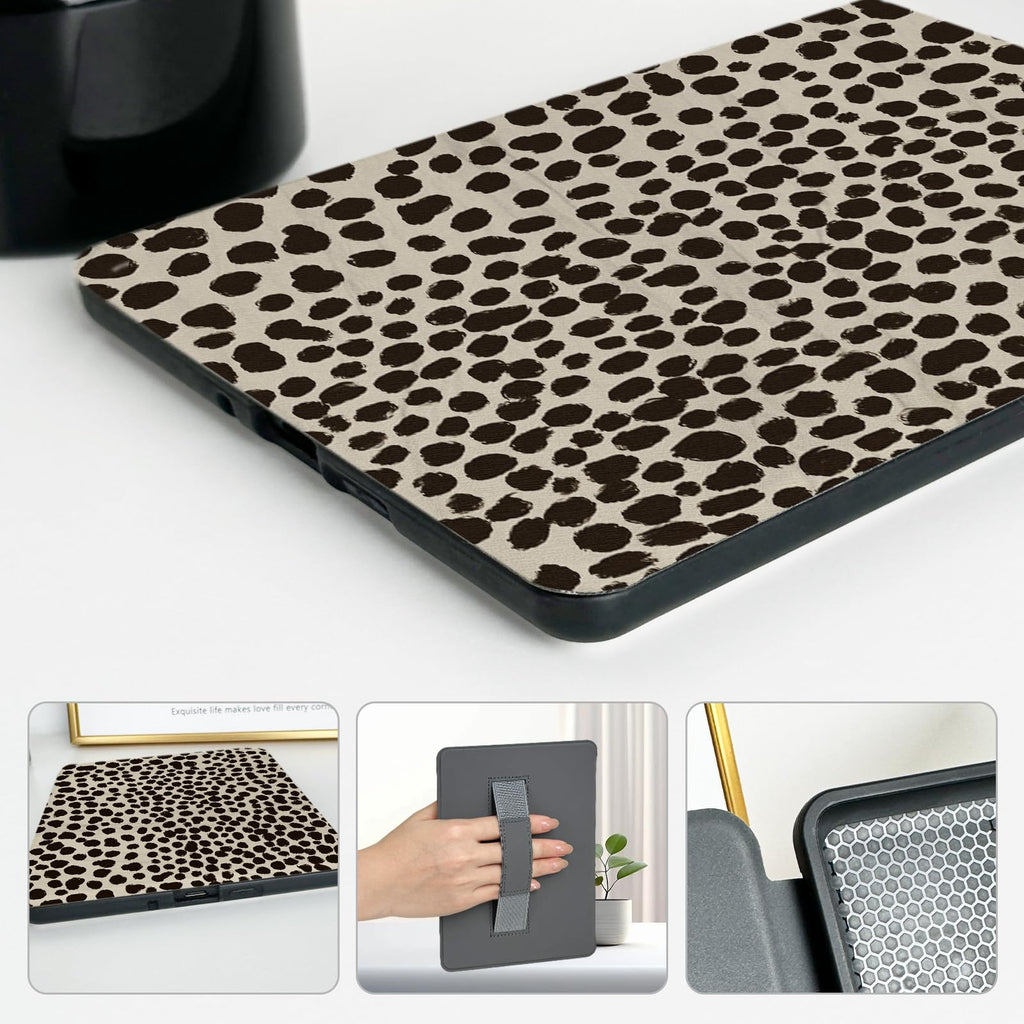 MOROCK Case for 6" Kindle 11th Generation 2024/2022, Khaki Leopard Print