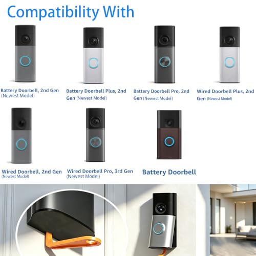 Video Doorbell Key Removal Tool Compatible with Ring Battery Doorbell 2024 Release, Wired Doorbell Pro (N ewest Model), Wired Doorbell Plus (N ewest Model) 2PACK