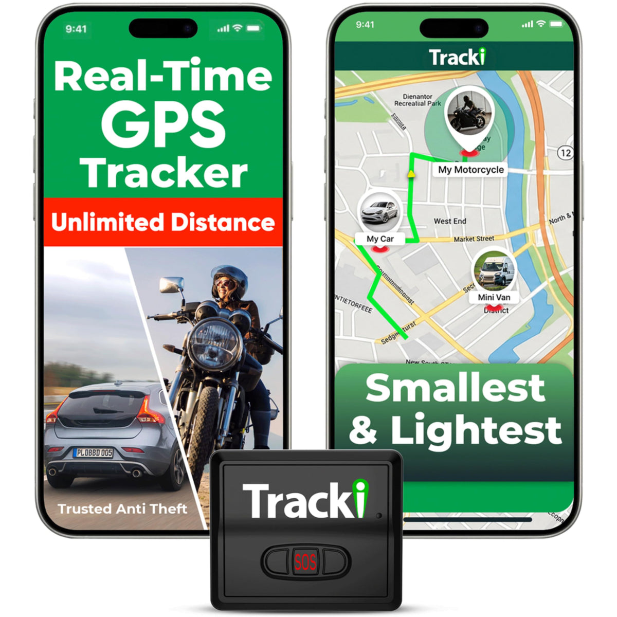 Tracki Universal GPS Tracker for Vehicles, Real Time Tracking | 4G LTE, Unlimited Distance, Smart Alerts, Super Small, Subscription Required, Cancel Anytime