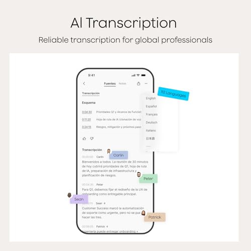 Plaud NotePin S Wearable AI Voice Recorder, Transcribe & Summarize, Black | AI Note Taker for Meetings Interviews, Professionals, Teams, 112 Languages, App Control, Find My, 4 Accessories