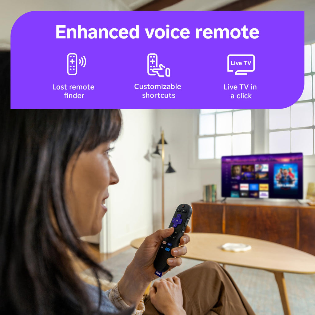 Roku 55-Inch Select Series Smart TV 2026-4K (2160p) QLED TV TV | Flat Screen QLED Television with Voice Remote, Wi-Fi & Bluetooth Headphone Mode - Streaming Live Local News, Sports, & Movies
