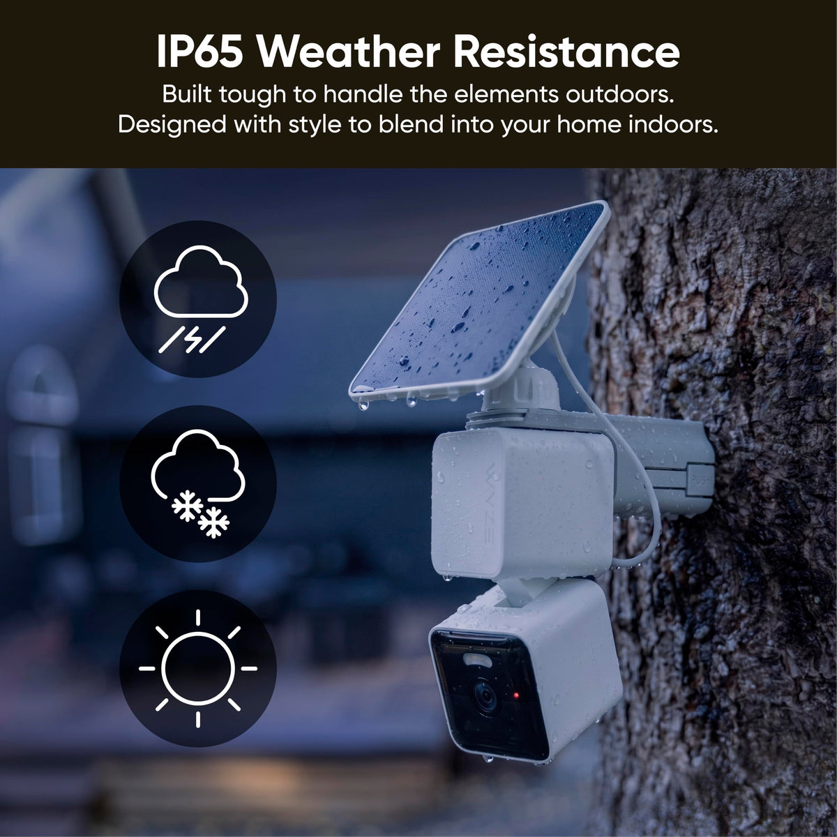 WYZE Solar Cam Pan, 2K Security Cameras Wireless Outdoor, Battery Powered | 360° Pan-Tilt, Battery Powered, 2.4 GHz Wi-Fi camera, AI motion detection, Color night vision, Cameras for home security