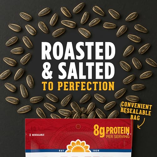 DAVID Jumbo Sunflower Seeds, Original Flavor, 16 oz. | 8g protein per serving; Original flavor; great for baseball games & road trips; also perfect for desk snacking