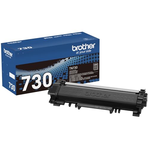 Brother Genuine Standard Yield Toner Cartridge, TN730, Replacement Black Toner, Page Yield Up To 1,200 Pages, Amazon Dash Replenishment Cartridge,1 Pack