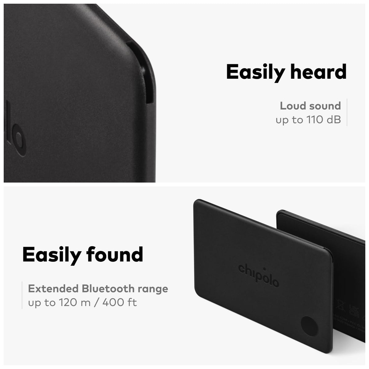 Chipolo CARD – Rechargeable Wallet Tracker Card, Bluetooth Tracker | Item locator, passport finder compatible with Apple Find My or Find Hub with Call Your Phone & Out of Range Alerts