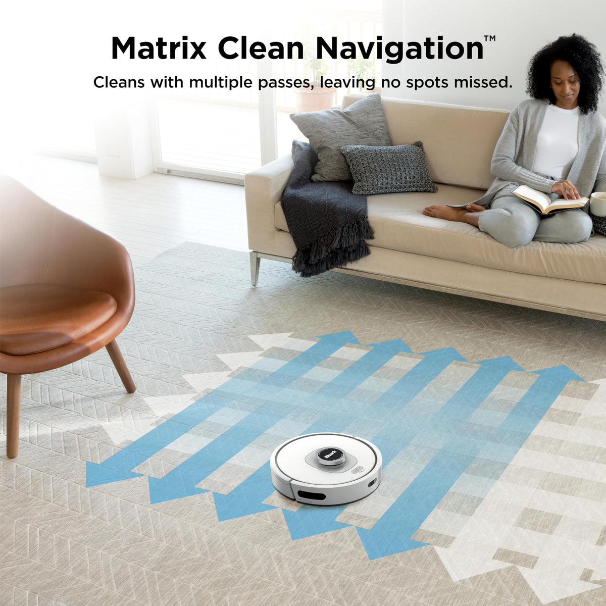 Shark AI Ultra Robot Vacuum, 60-Day Self-Emptying Base, Black, AV2511AE | Matrix Clean Navigation for Carpet, Hard Floors & Pet Hair, HEPA, Powerful Suction, Anti-Hair Wrap, LiDAR Mapping, Wi-Fi
