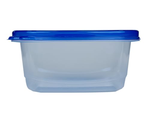 Glad GladWare Medium Rectangle Food Storage Containers, 24 Oz, 5 Count | Airtight, leak-resistant containers for soups, salads, and meal prep, microwave, dishwasher, and freezer safe