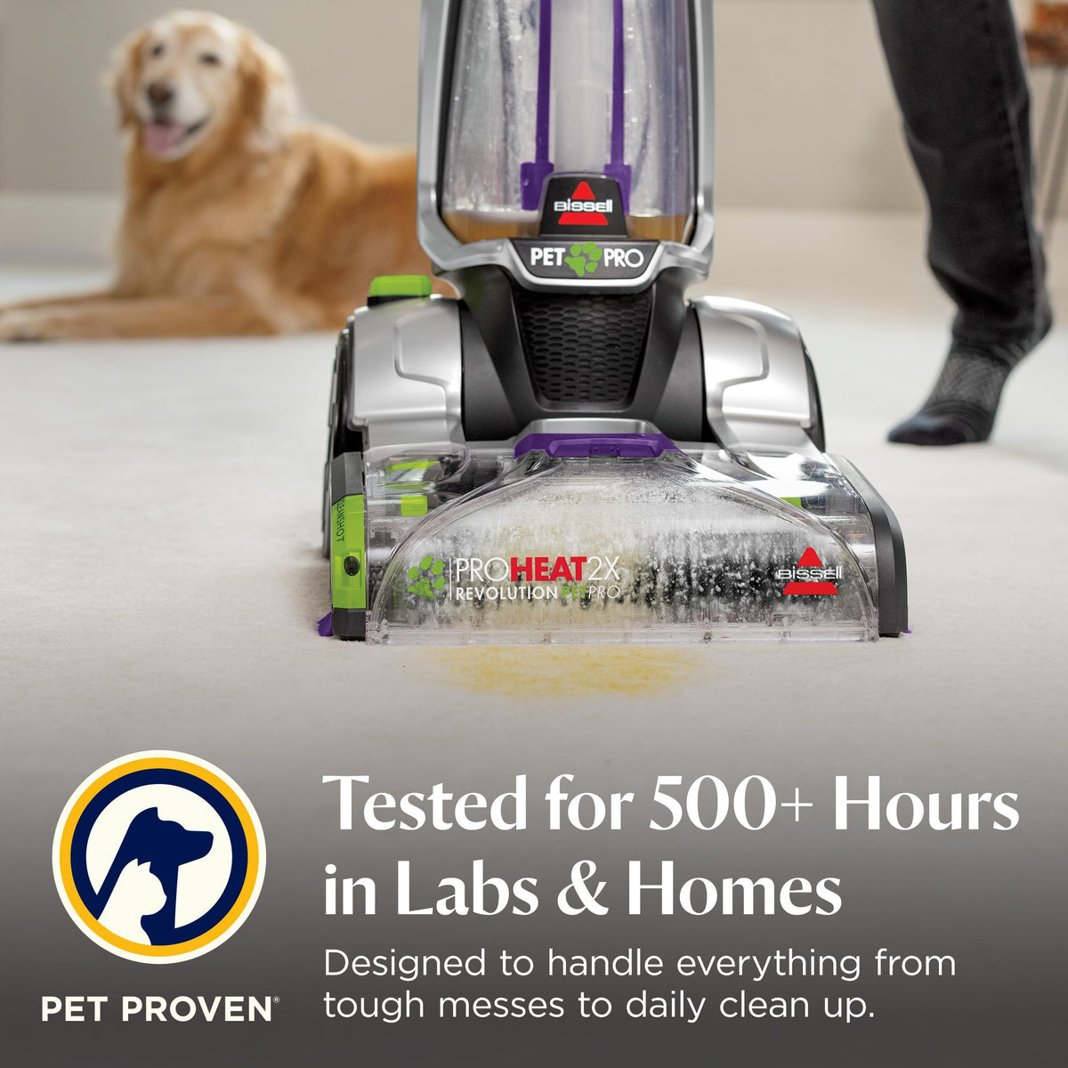 BISSELL ProHeat 2X Revolution Pet Pro Plus Carpet Cleaner, 3588F | Dual Dirt Lifter Powerbrush; hose & tool attachment; pet upholstery tool; upright deep cleaner