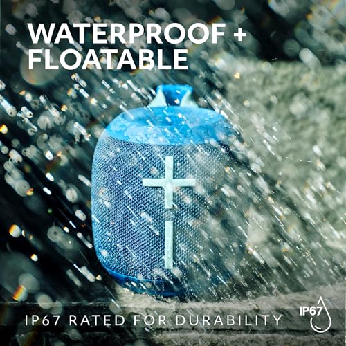 Ultimate Ears WONDERBOOM 4 Portable Waterproof Speaker - Blue | Balanced 360-Degree Sound and Bass, Dustproof, Floating, 131ft (40m) Range