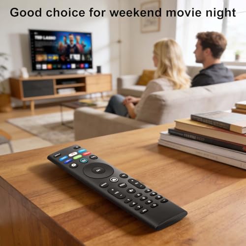 for VIZIO Smart TV Remote Replacement,Universal Control XRT140 for VIZIO TV | Universal remote for all VIZIO TVs. Works with XRT140/136/135/510/500. SmartCast home, no setup, AAA. Durable ABS, safe.