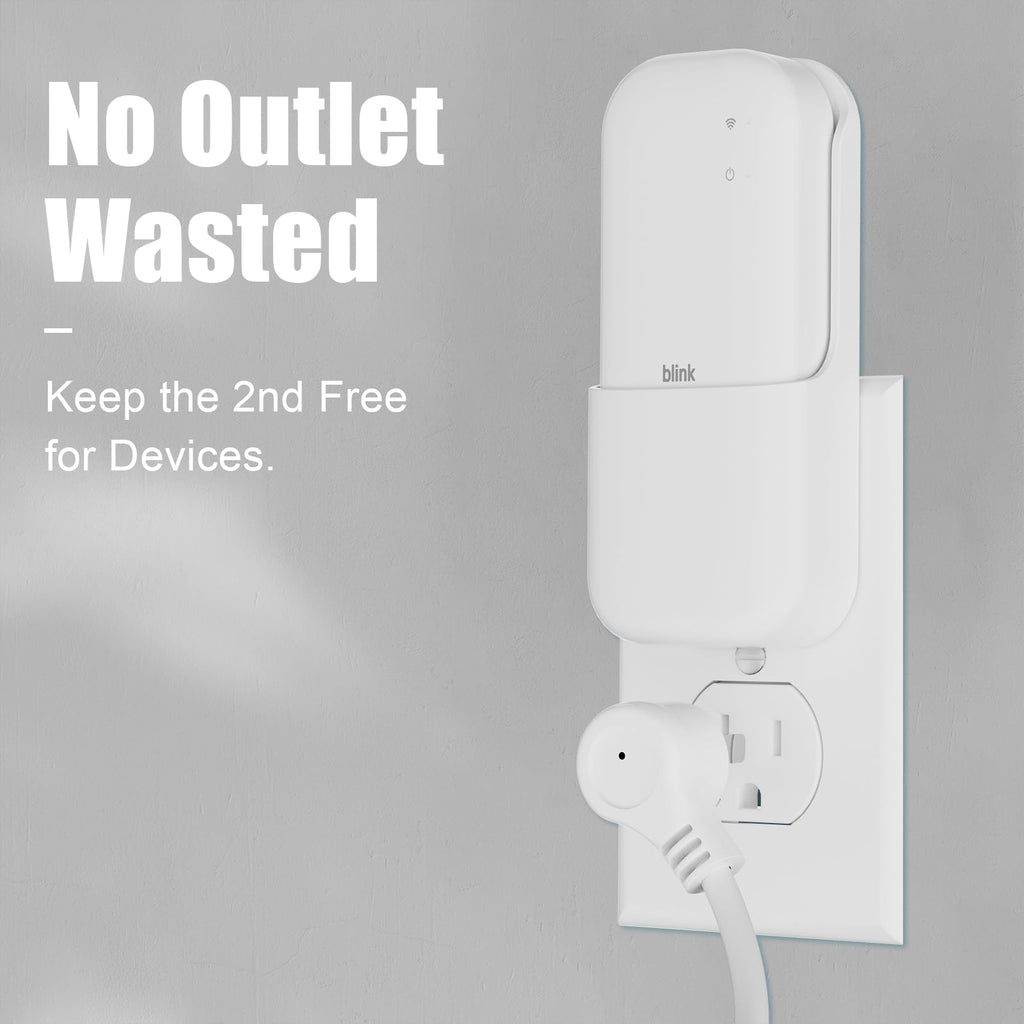 Outlet Wall Mount for Blink Sync Module Core, 2-in-1 Charging Station(Mount & Charger) - Space-Saving Bracket for Blink Security Camera, Easy Installation & Flexible Placement