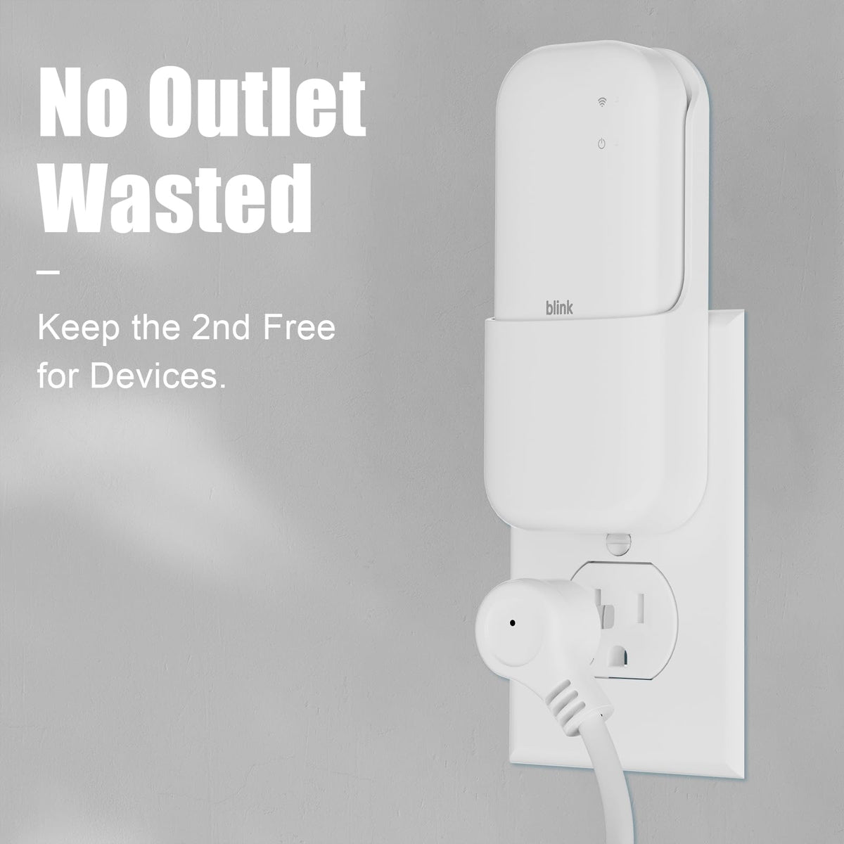Outlet Wall Mount for Blink Sync Module Core, 2-in-1 Charging Station(Mount & Charger) - Space-Saving Bracket for Blink Security Camera, Easy Installation & Flexible Placement