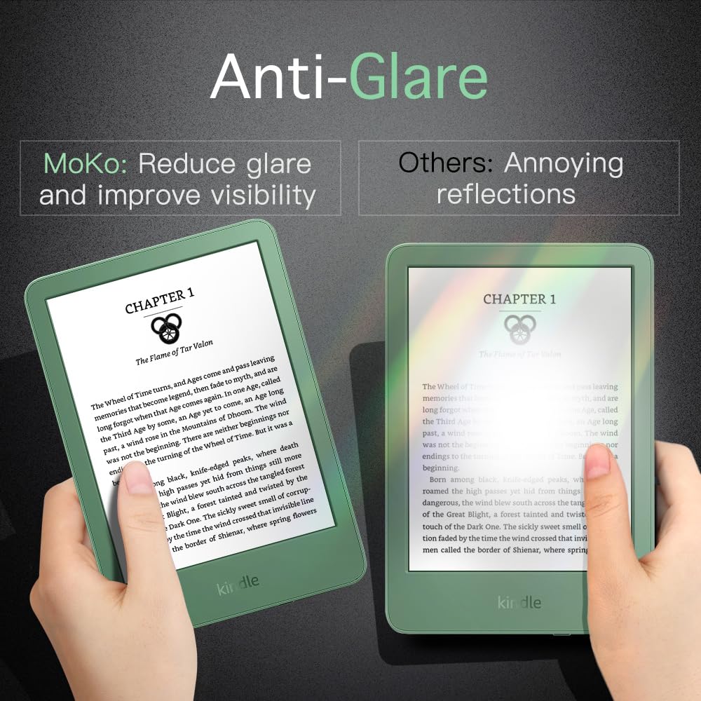 MoKo 2 Pack Anti-Glare Screen Protector for 6" Kindle 11th Gen. 2024/2022