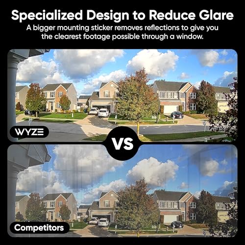 WYZE Window Camera, WiFi Indoor Security Cam, Anti-Glare Color Night Vision