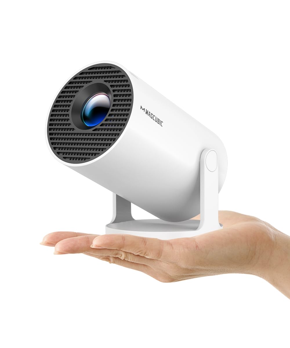 Magcubic 2026 Upgraded HY300PRO Mini Projector with WiFi and Bluetooth, Portable Projector 4K Support, Auto Keystone, 180 Degree Rotation, Smart Proyector for Home Outdoor