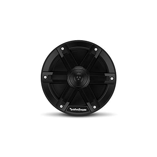 Rockford Fosgate M0-65B 6.5" Coaxial Full Range Speakers - Black (Pair) | Marine Grade and Element Ready