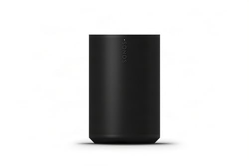 Sonos Era 100 SL Compact, Microphone-Free Speaker - Black | Dual angled tweeters and a powerful midwoofer | Pair Two for Stereo or Add as Soundbar Rears | WiFi | Bluetooth