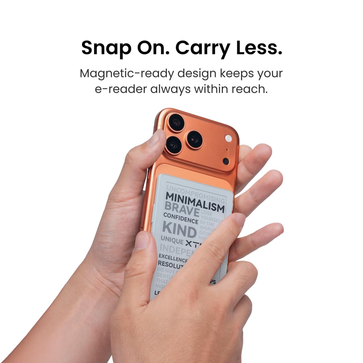 XTEINK X4 Classic Pocket eReader, Ultra-Light 68g & 4.9mm Thin,Reader Gifts | Ultra Thin 0.19" design, 4.3" E ink Paper-feel ,Dual Page Turn Button & Shake, Magnetic Pogo-pin attach,Extended Battery Life