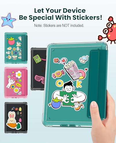 MoKo Magnetic Case for 7" Kindle Paperwhite 12th Gen& Colorsoft,Jade Green | Detachable,Ultra Clear Back, Scratch-Proof, Light Shell Cover, Auto Wake/Sleep,for Kindle Paperwhite& Colorsof 2024/2025