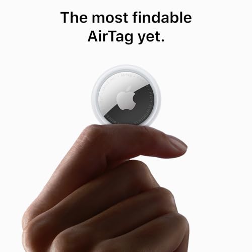 Apple AirTag (2nd Generation): Tracker for Keychain, Wallet, and More; Locator with Sound; Simple One-Tap Setup with iPhone or iPad; Key Finder with up to 1.5X Precision Finding Range