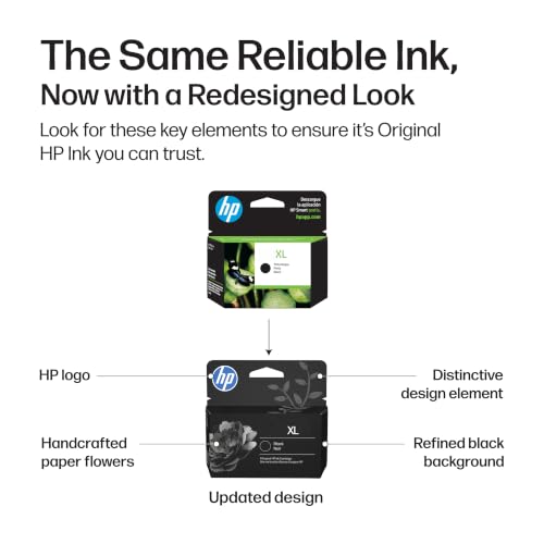 HP 910XL Black High-Yield Ink Cartridge | Works with OfficeJet 8010, 8020 Series, OfficeJet Pro 8020, 8030 Series | Eligible for Instant Ink | 3YL65AN