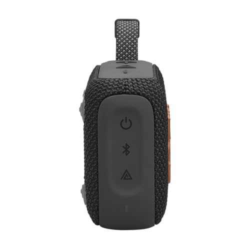 JBL Go 4 - Ultra-Portable, Waterproof and Dustproof Bluetooth Speaker, Big JBL Pro Sound with Punchy bass, 7-Hour Built-in Battery, Made in Part with Recycled Materials (Black)