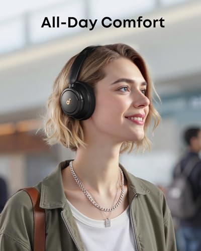 Soundcore by Anker Q30 Hybrid Active Noise Cancelling Headphones, Black