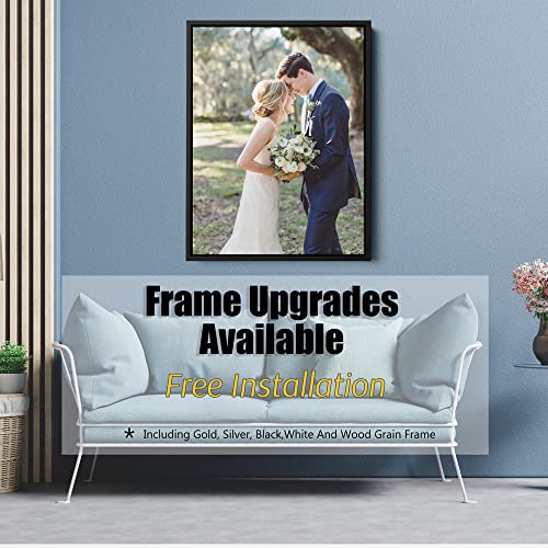 Custom Framed Canvas Prints With Your Photos - Picture To Canvas Wall Art | Gift Wrapping Service,Floating Frames Available,Ready To Hang,Mockup Preview,Rush Order Service,Same-Day Shipping