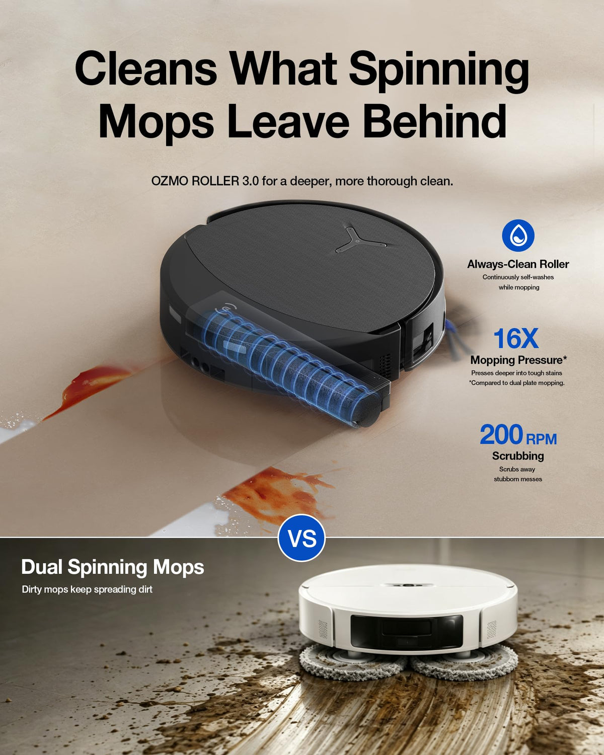 ECOVACS DEEBOT T90 PRO Omni Robot Vacuum and Mop, 30000Pa Blast Suction | TruEdge Instant Self-Cleaning OZMO Roller, PowerBoost Charging, Triple Lift Carpet Care, ZeroTangle for Pet Family,YIKO Agent