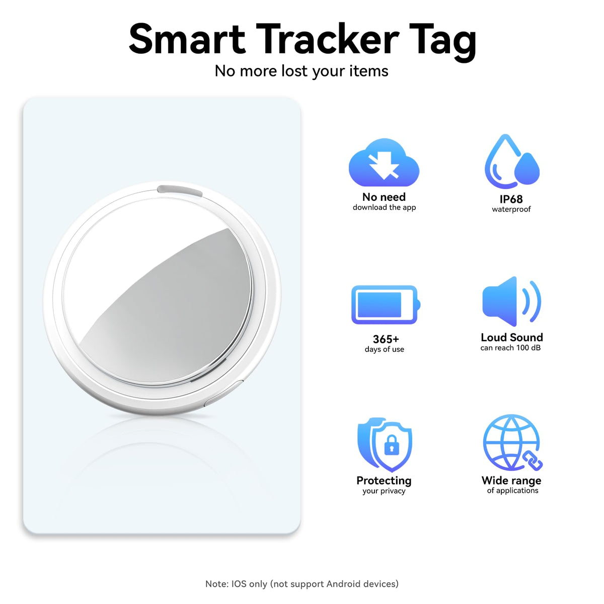 Air Tracker Tags-4 Pack, Item Finders Works with Apple Find My(iOS Only), Air Tracker Tags with 4 Case, Bluetooth Tracker Keys Finder and Item Locator & GPS Trackers for Kids/Pets/Dog/Luggage/Wallet