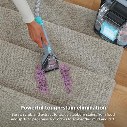Shark StainStriker Portable Carpet/Upholstery Cleaner, 4 Tools, PX202BRN | For Carpet, Upholstery & Area Rugs, Stain & Odor Remover, Full Size Solutions, 3.5" Stain, 7" Stain, Crevice & Pet Mess Tools