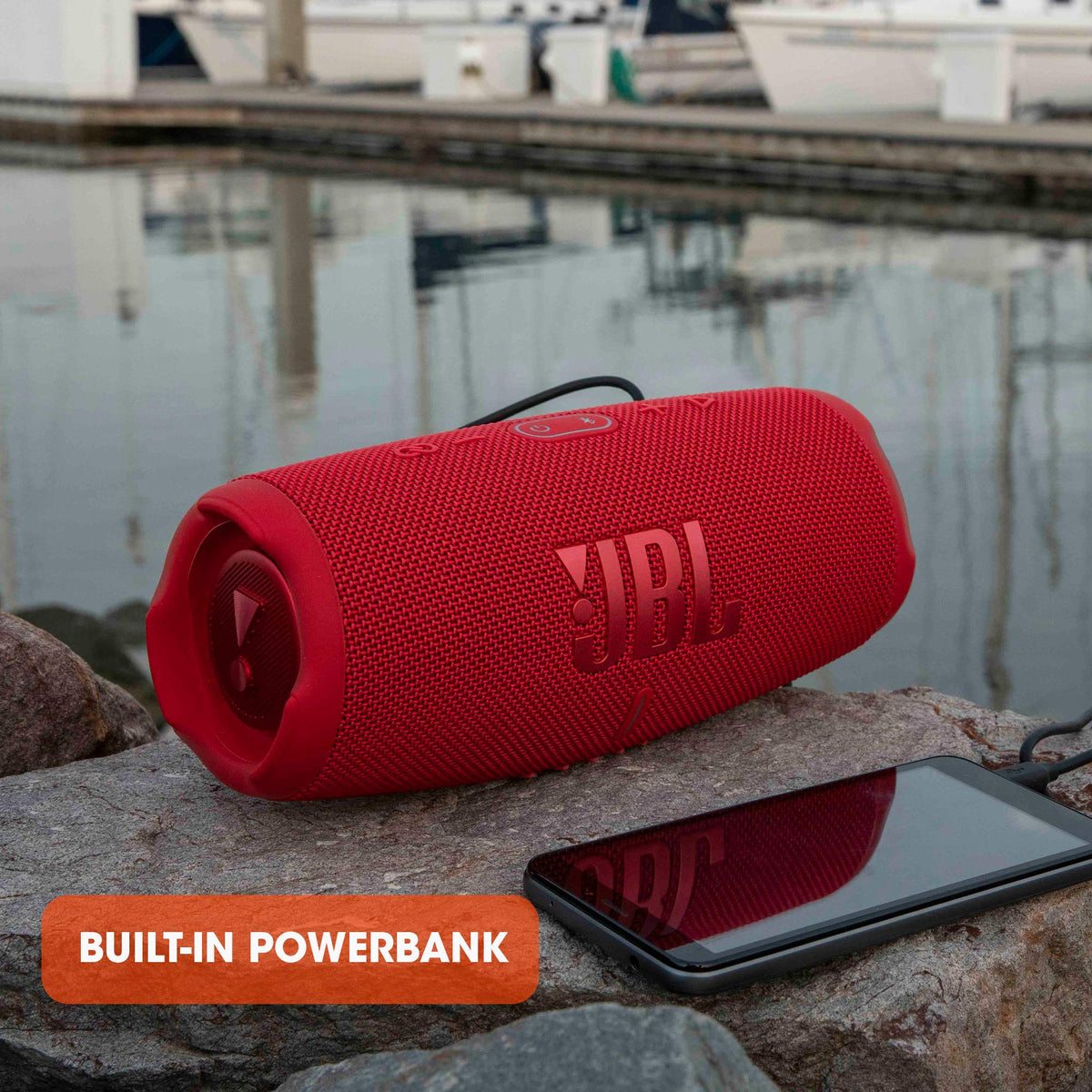JBL Charge 5 - Portable Waterproof Speaker - Black